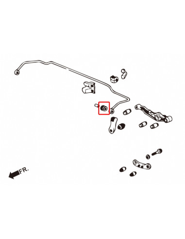 Silent block Hardrace Honda Accord MK2 MK3 MK4 MK5 CRX MK2 Del Sol CR-X Civic MK4 MK5 Prelude MK2 MK3