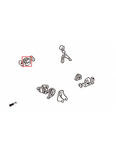 Supporto motore rinforzato Lato destro Hardrace Mitsubishi Lancer Evo VII VIII IX 2