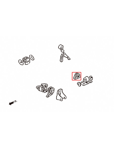 Harden Engine Mount-front Side Mitsubishi Lancer evolution