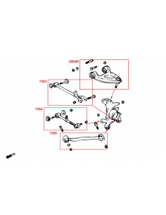 Rear Toe Control Arm Lexus LS, Toyota Celsior 2