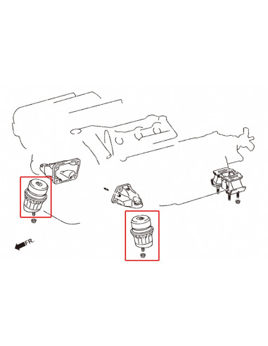 Harden Engine Mount Lexus, Toyota