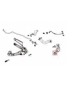 Boccola del fusello posteriore Hardrace Honda Civic MK8 + Type R 2