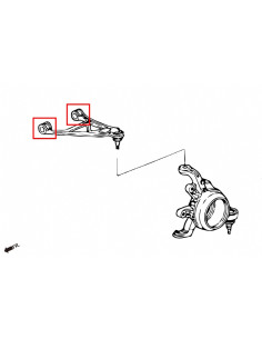 boccole superiori posteriori Hardrace Honda S2000 MK1 AP1 2