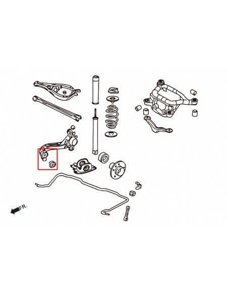 Rear Trailing Arm Bushing Bmw 3 Series, Z4