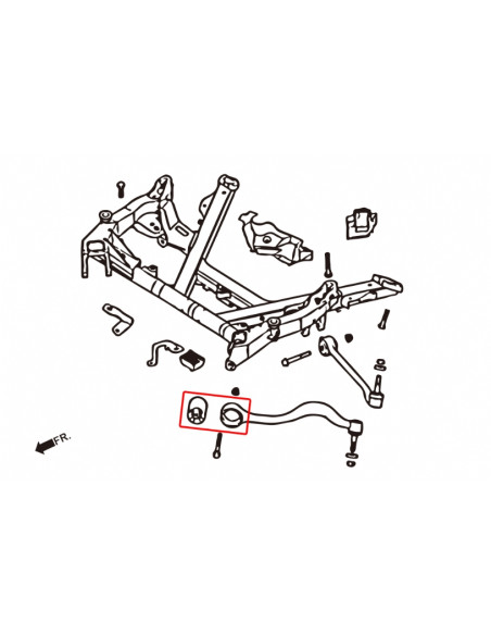 Silent block anteriore Hardrace BMW Serie 5 E39