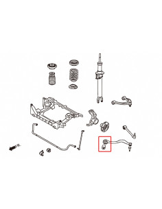 Silent block inferiore anteriore Hardrace BMW Serie 5 F07 F10 F11 + M5 F10 Serie 6 F12 F13 + M6 2