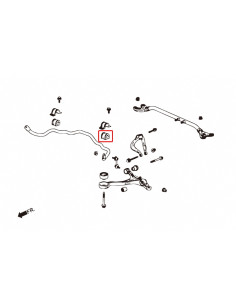 Boccole Barra Stabilizzatrice anteriore Hardrace Honda Accord MK7 2