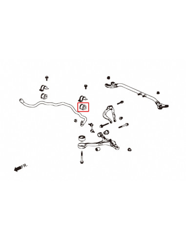 Boccole Barra Stabilizzatrice anteriore Hardrace Honda Accord MK7