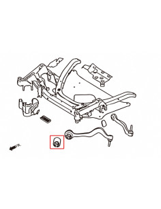 Silent block inferiore anteriore Hardrace BMW M5 E60 M6 E63 E64 Serie 7 E65 2