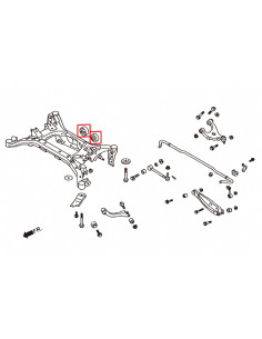 Boccole Differenziale posteriore Hardrace Subaru BRZ Toyota GR86 GT86 2