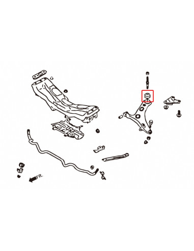 Kit Boccole del braccio inferiore anteriori Hardrace Subaru BRZ Toyota GT86 Impreza MK3 MK4 MK5