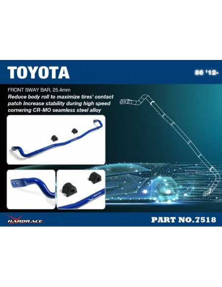 Front Sway Bar Scion FR-S, Subaru BRZ, Toyota 86