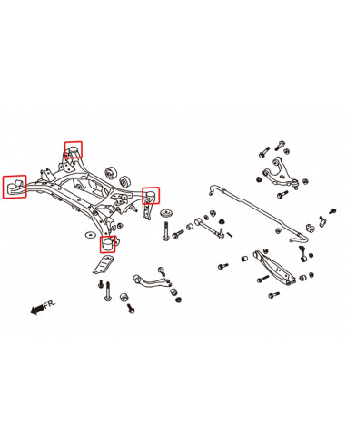 Rear Sub-frame Bushing Scion FR-S, Subaru BRZ, Toyota 86