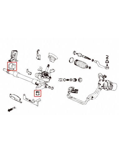 Kit Boccole Rinforzate Sterzo Hardrace Honda Civic MK8 + Type R