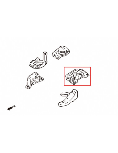 Supporto motore Sinistro Hardrace Mazda 3 MK2