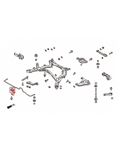 Rear Sway Bar Bushing Infiniti Q45, Nissan 240SX