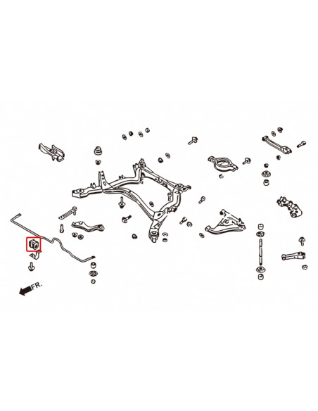 Rear Sway Bar Bushing Infiniti Q45, Nissan 240SX