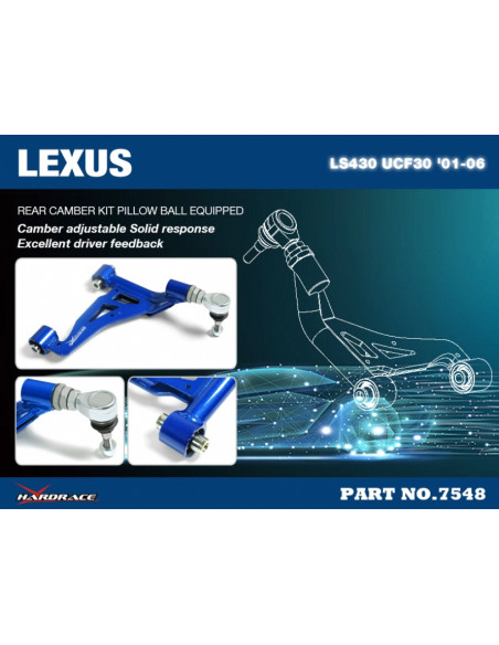 Kit camber posteriore Hardrace Lexus LS MK3 XF30