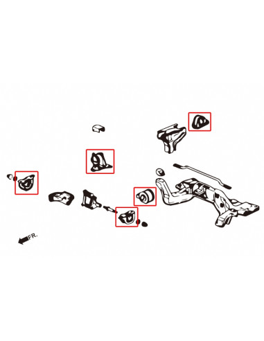 Harden Engine Mount Honda Civic, Crx, Integra