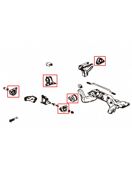 Harden Engine Mount Honda Civic, Crx, Integra