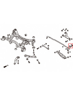 Boccole Barra stabilizzatrice  posteriore Hardrace Subaru BRZ Toyota GR86 GT86 086A Impreza MK4 2