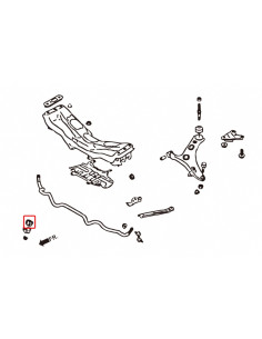 Boccole Rinforzate barra stabilizzatrice anteriore Hardrace Subaru BRZ Toyota GR86 GT86 086A 2