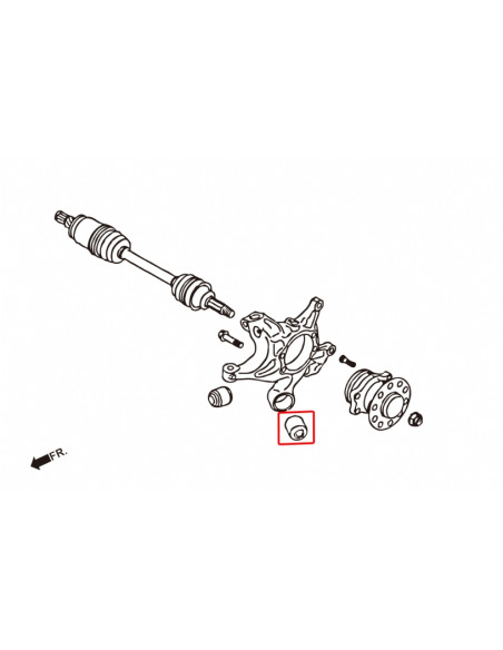 Boccola del fusello posteriore  Hardrace Subaru BRZ Toyota GR86 GT86 Impreza MK4