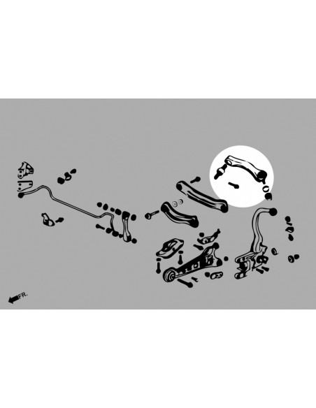 Kit camber posteriore Hardrace Honda Accord MK5