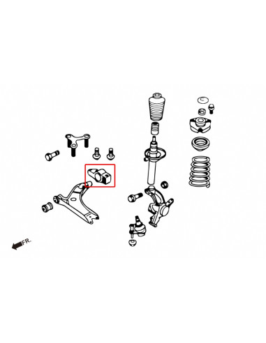 Silent block inferiore anteriore Hardrace Volkswagen Passat B6 B7 Audi Q3 RSQ3 2011-2018