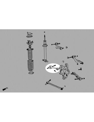 Kit Braccio superiore posteriore Hardrace Lexus LS XF40