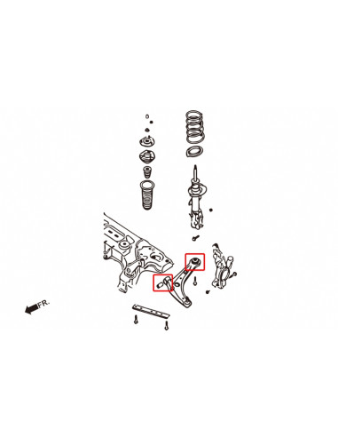 Kit Boccole del Braccio inferiore anteriore Hardrace Ford Fiesta MK7 + ST