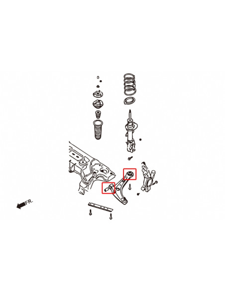 Kit Boccole del Braccio inferiore anteriore Hardrace Ford Fiesta MK7 + ST