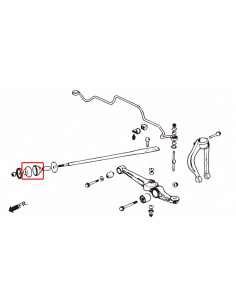 Front Tension Rod Bushing Honda Civic, Integra 2