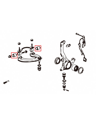 Front Upper Arm Bushing Honda Integra