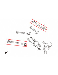 Braccio inferiore anteriore posteriore Hardrace BMW M3 M4 F82 F83 G80 G81 G82 G83 M2 F87 G87 2