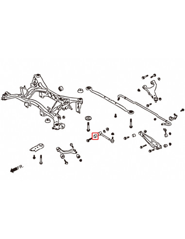 Kit boccole del Braccio di Convergenza Hardrace Subaru Impreza GJ GP