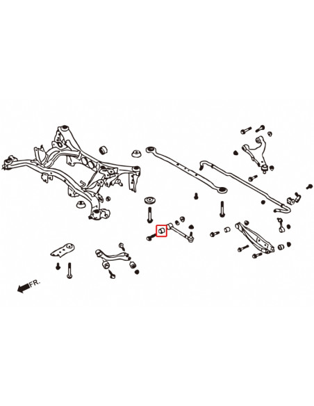 Kit boccole del Braccio di Convergenza Hardrace Subaru Impreza GJ GP