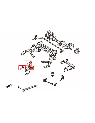 Kit Boccole del Braccio superiore posteriore Hardrace Mazda RX-7 FD