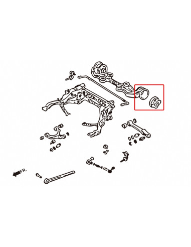 Kit Boccole Supporto Differenziale posteriore Hardrace Mazda RX-7 FD