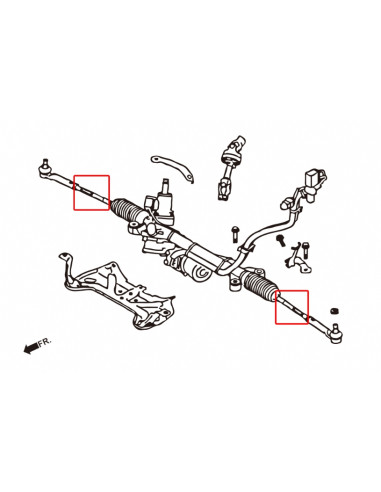 Hard Tie Rod Subaru Forester, Impreza, XV
