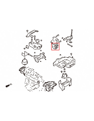 Boccola Supporto Rinforzata Hardrace Peugeot 206