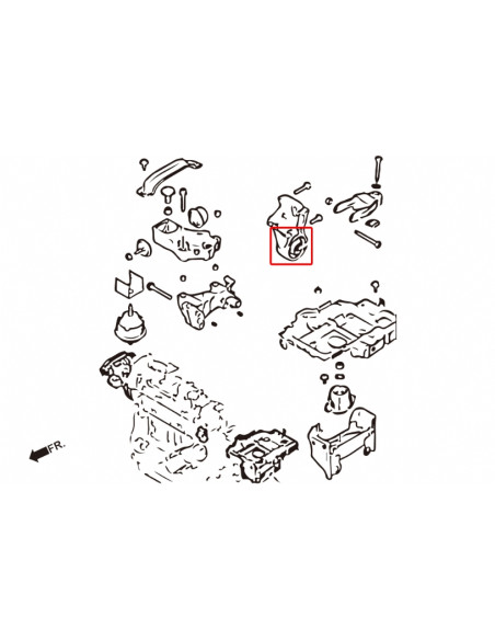 Boccola Supporto Rinforzata Hardrace Peugeot 206