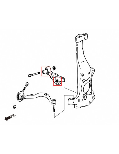 Front Lower Straight Arm Bushing Lexus LS