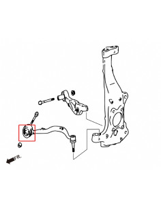 Kit Boccole del braccio inferiore anteriore curvo Hardrace Lexus LS MK4 XF40 2