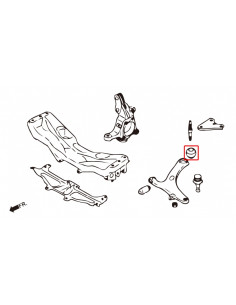 Boccole del braccio inferiore anteriore Hardrace Subaru Impreza GH STi WRX VA + STi 2