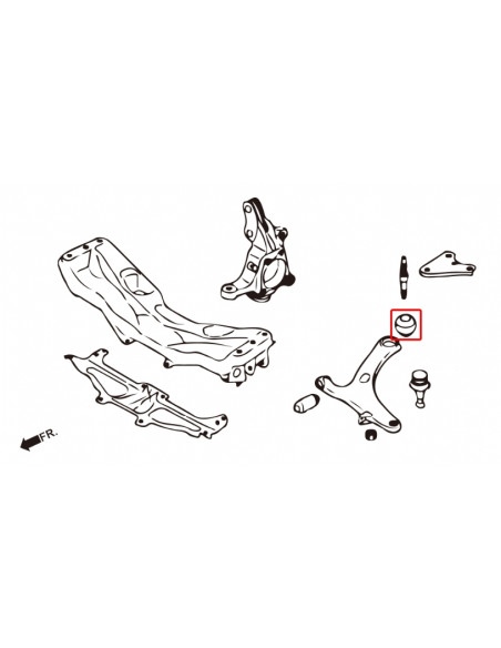 Front Lower Arm Bush Subaru Impreza, WRX