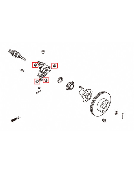 Rear Knuckle Bushing Infiniti, Nissan