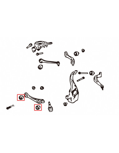 Boccole Braccio Oscillante inferiore anteriore Hardrace Audi A4 S4 RS4 B8 A5 S5 RS5 B8 A6 S6 RS6 C7 A7 S7 RS7 C7