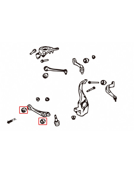Boccole Braccio Oscillante inferiore anteriore Hardrace Audi A4 S4 RS4 B8 A5 S5 RS5 B8 A6 S6 RS6 C7 A7 S7 RS7 C7