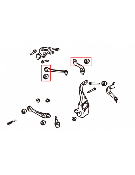 Boccole Braccio superiore anteriore Hardrace Audi A4 S4 RS4 B8 A5 S5 RS5 B8 A7 S7 RS7 C7